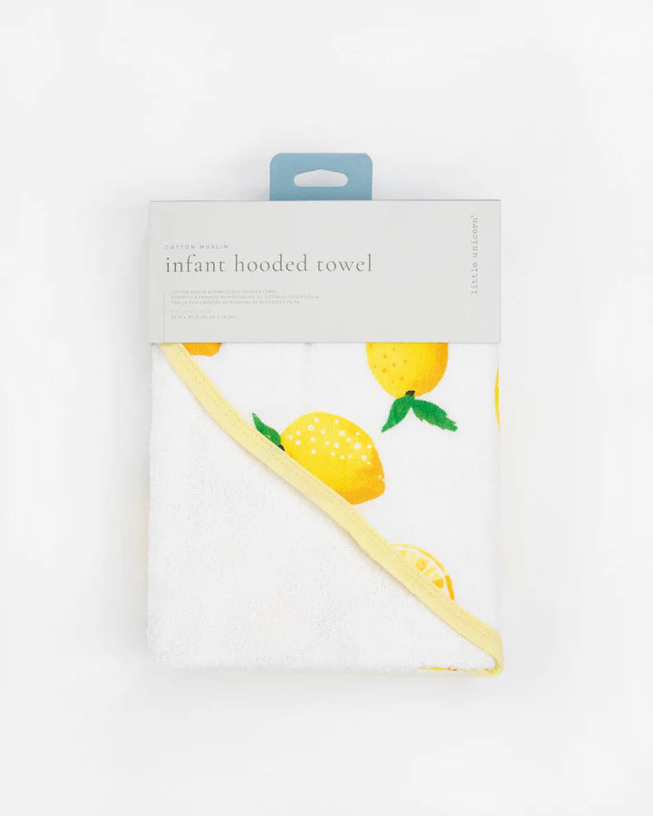 Little Unicorn Infant Hooded Towel / Lemon