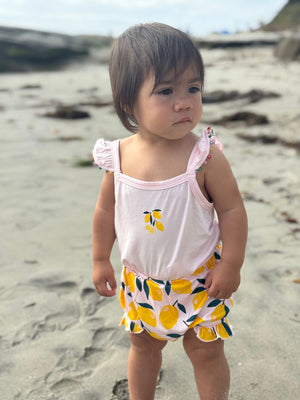 Vignette Josie Onesie & Bloomer Set / Lemons