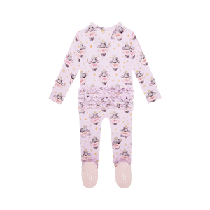 Posh Peanut Zippered Ruffle Footie / Philomena