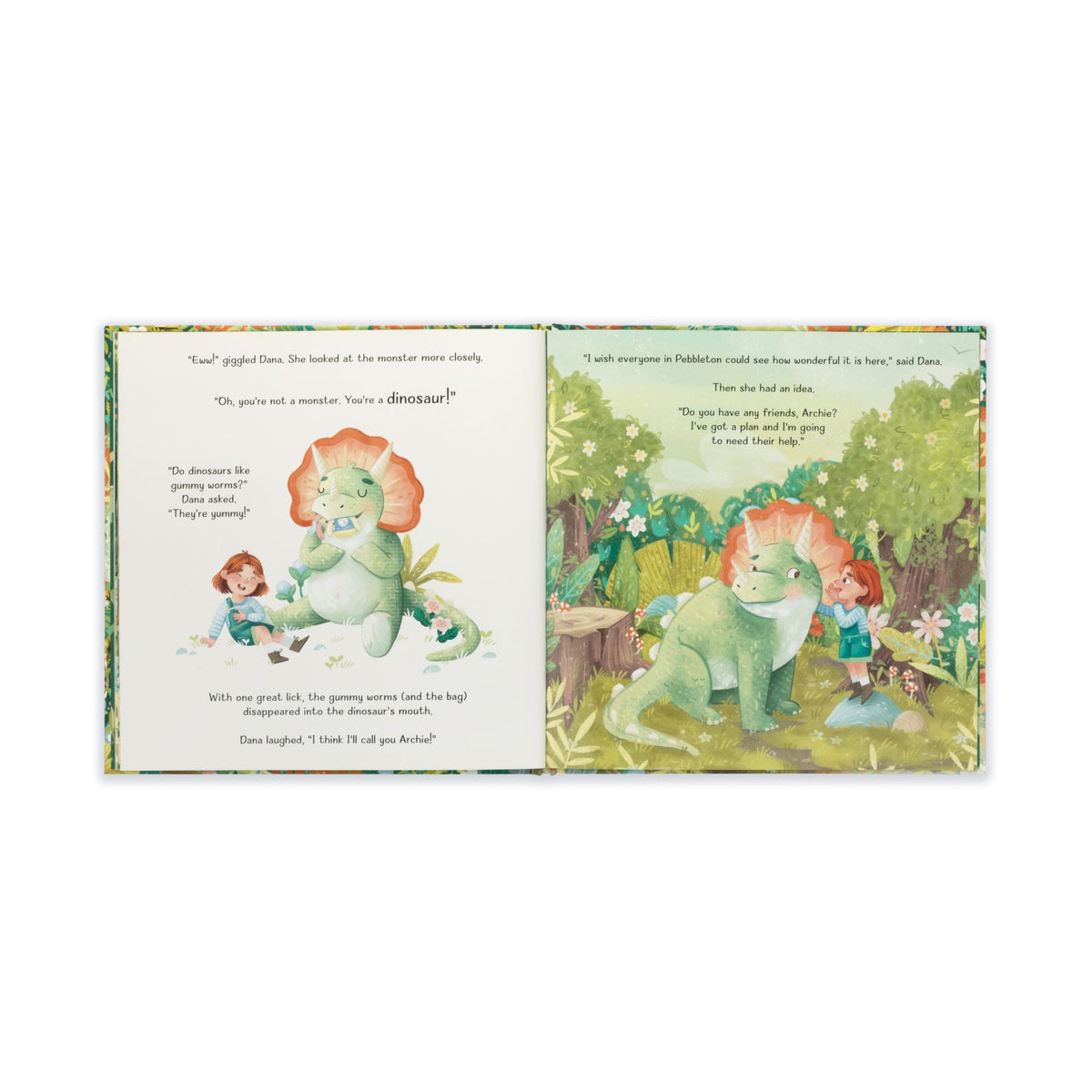Jellycat Archie, My Dinosaur Friend Book
