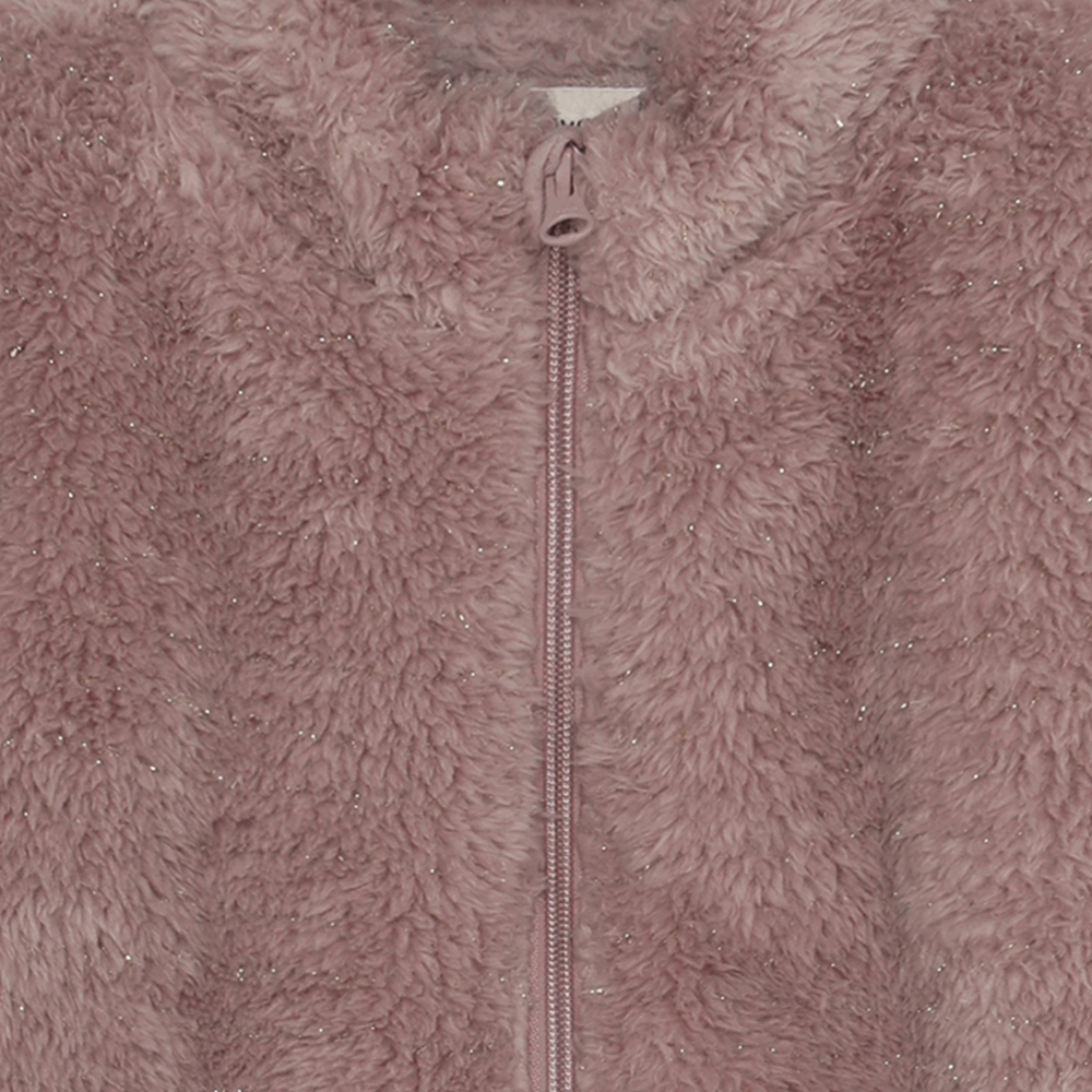 Minymo Glitter Teddy Jacket / Fawn