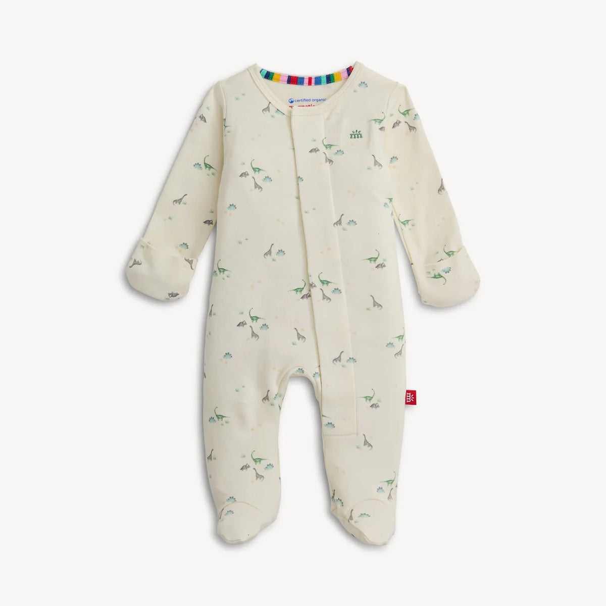Magnetic Me Magnetic Organic Cotton Footie / Tiny Diny