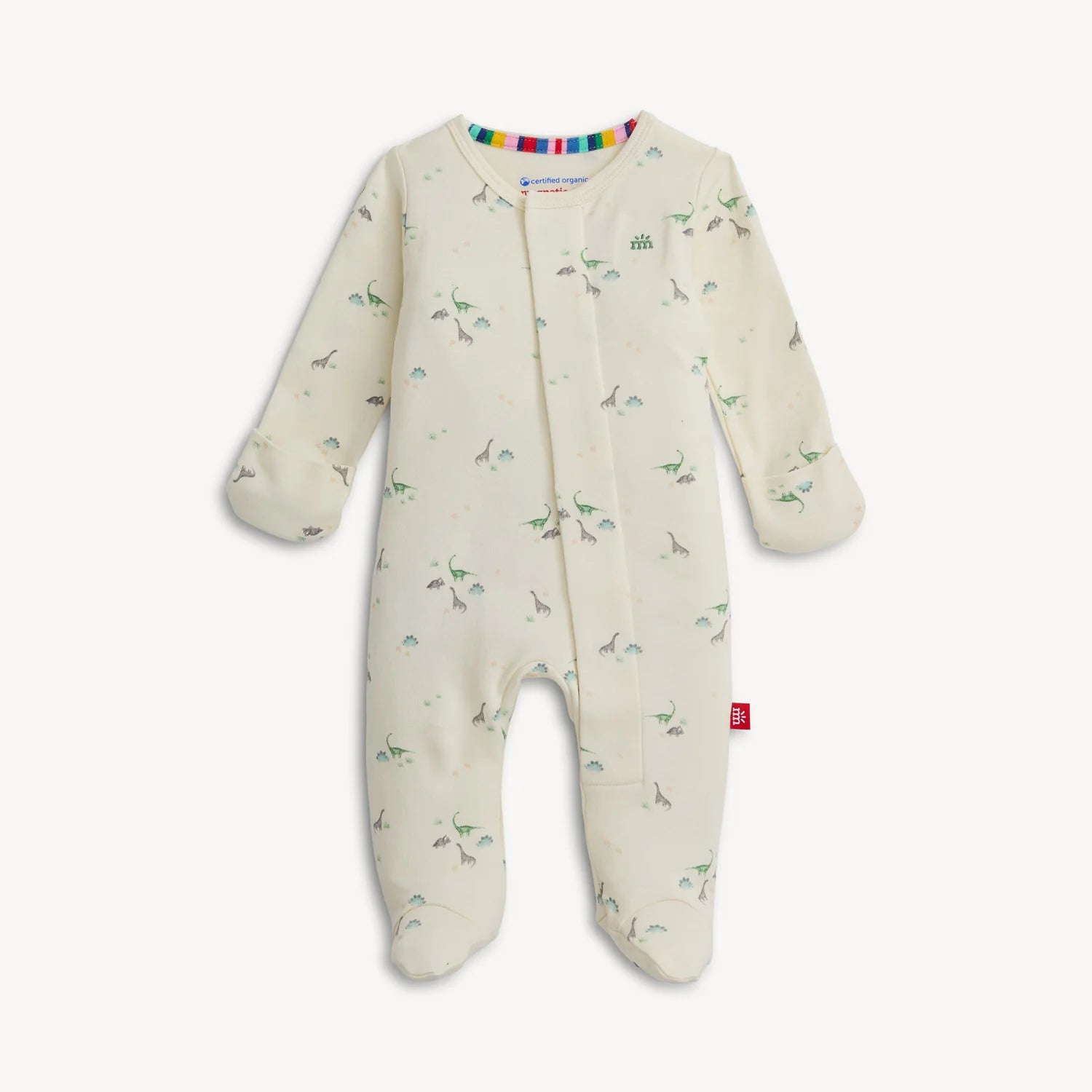 Magnetic Me Magnetic Organic Cotton Footie / Tiny Diny