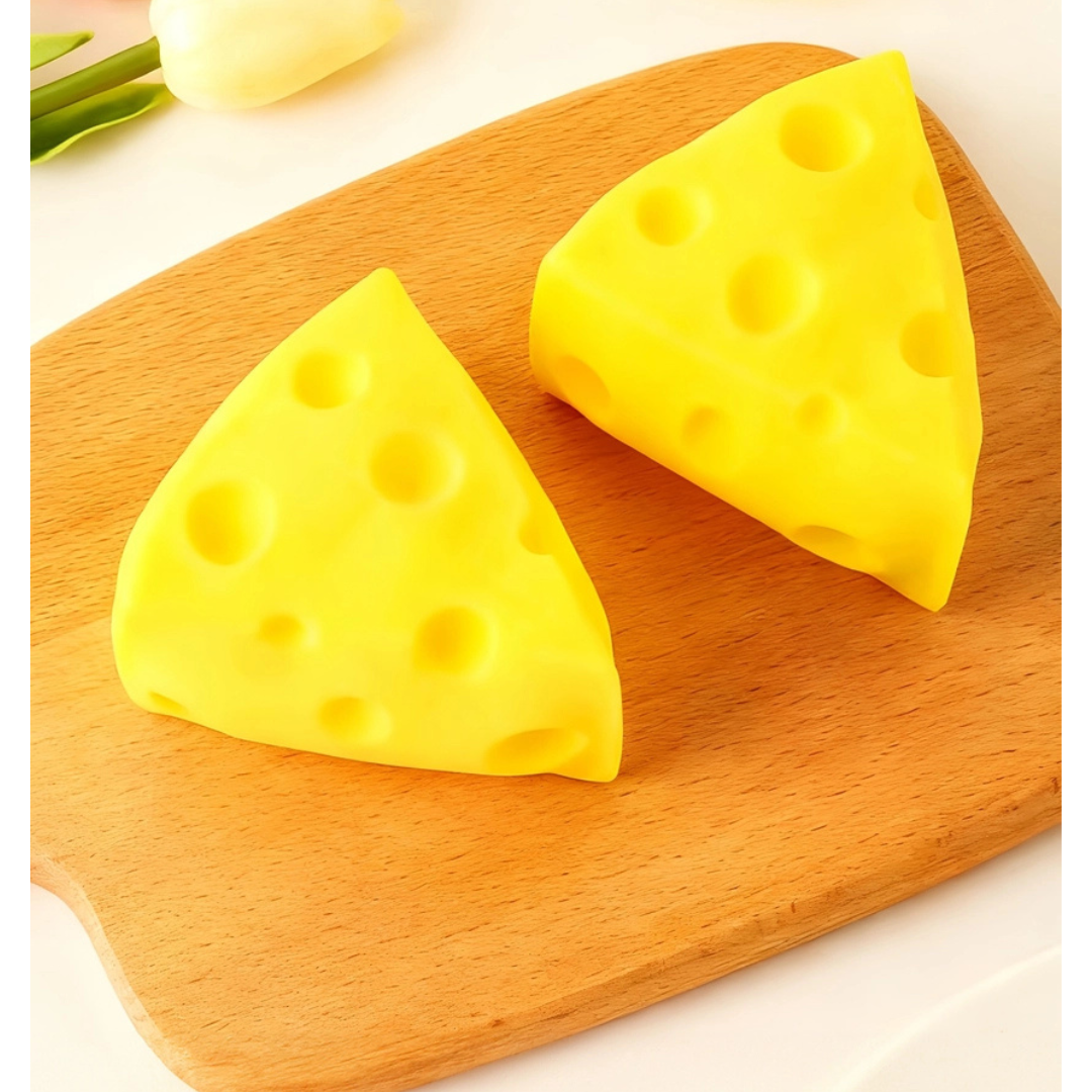 Sliced Cheese Stess Relief Toy