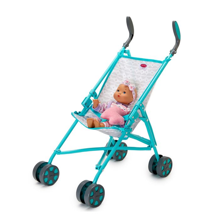 Soft Gray Doll Umbrella Stroller