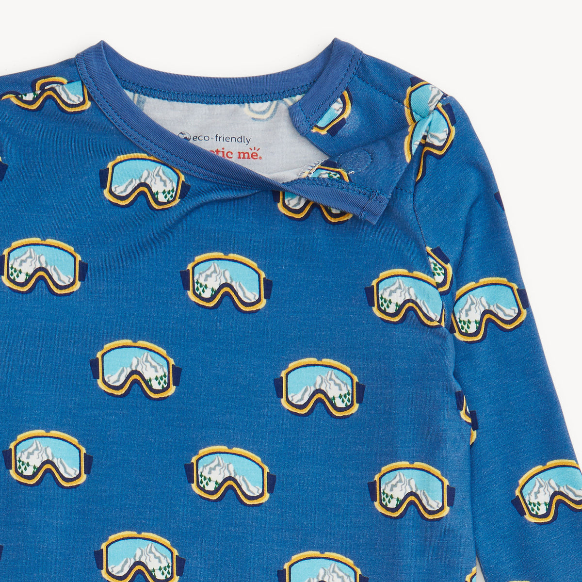 Magnetic Me Modal Long Sleeve Pajama Set / Blue Powder Playtime