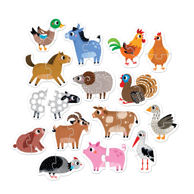 Banana Panda Progressive Puzzles / Farm Animals (18m+)