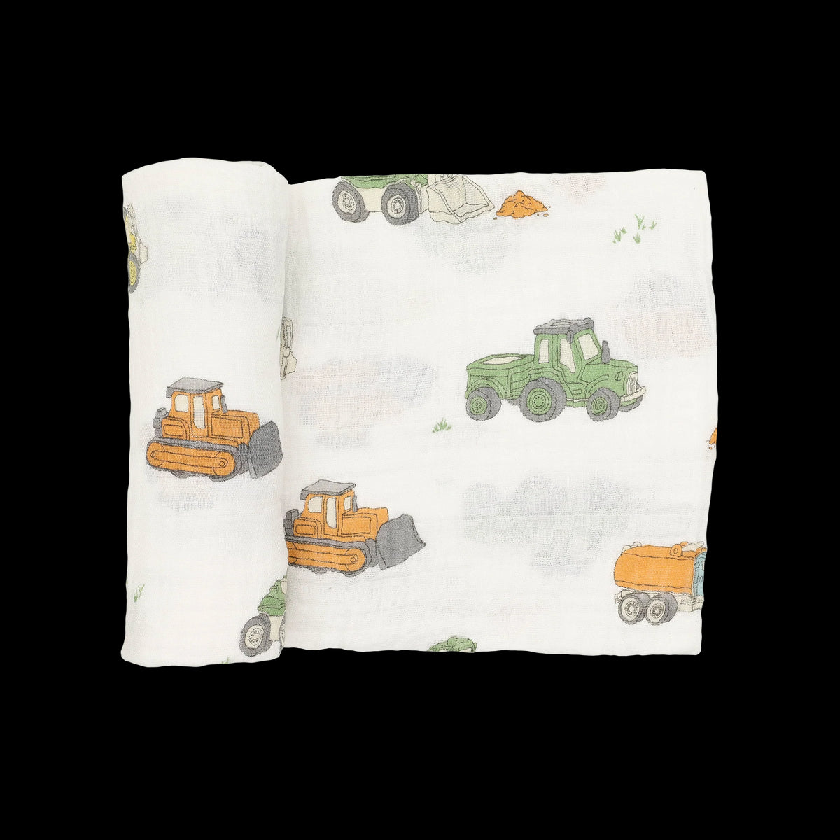 Little Unicorn Cotton Muslin Swaddle / Work Trucks