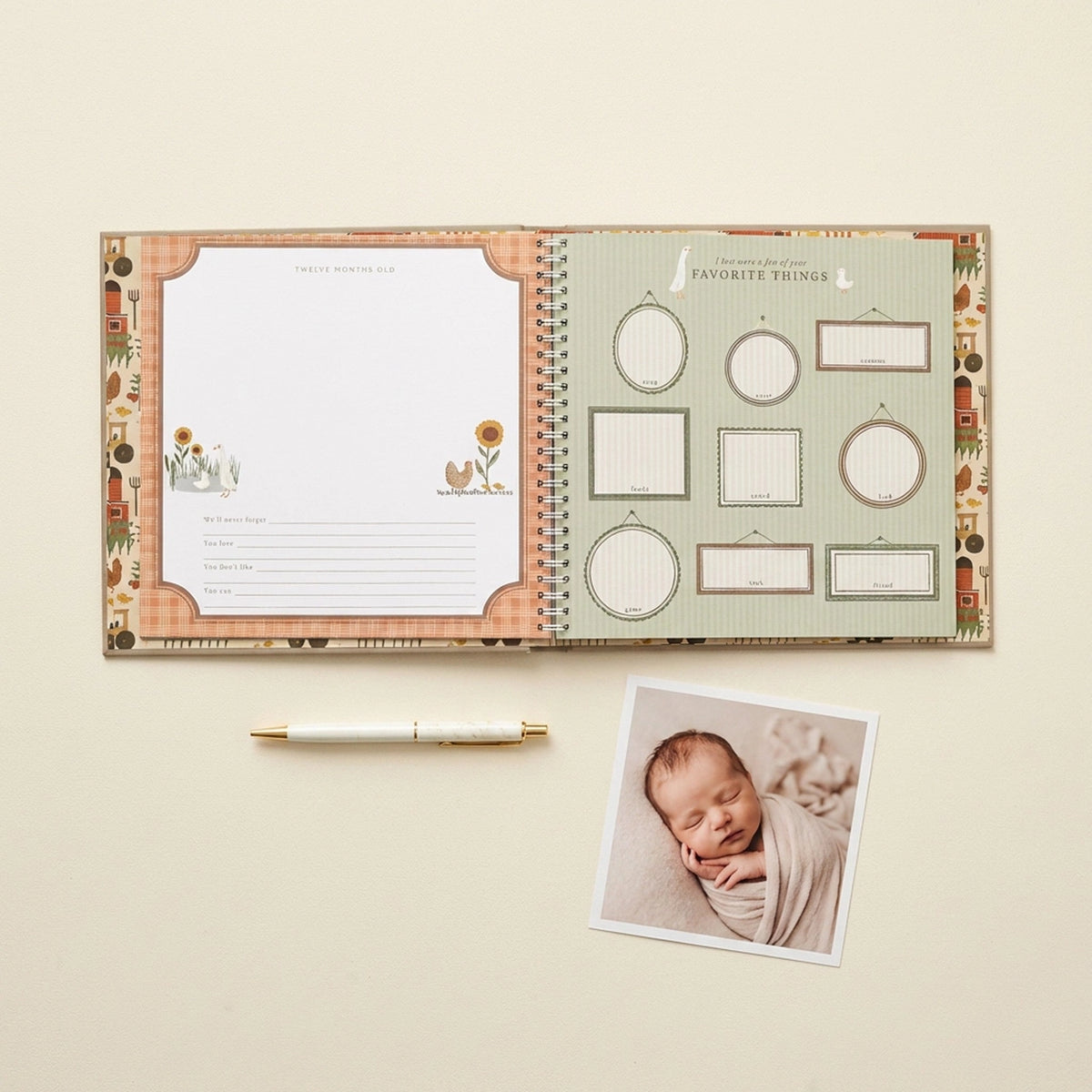 Lucy Darling Baby Memory Book / Little Farmer