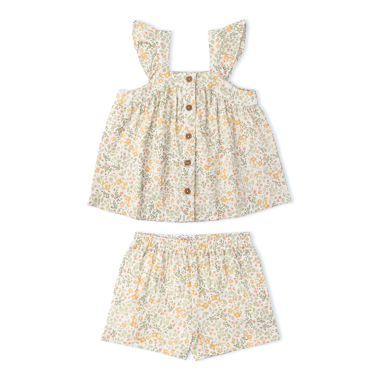 Organic Flutter Top & Short Set / Bloomfield