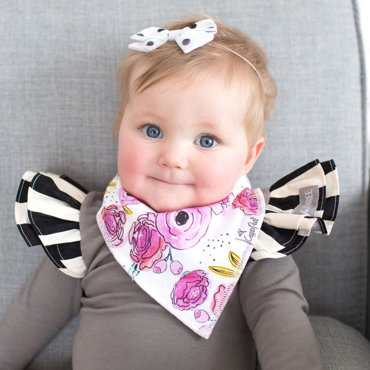 Copper Pearl Bandana Bibs / Bloom
