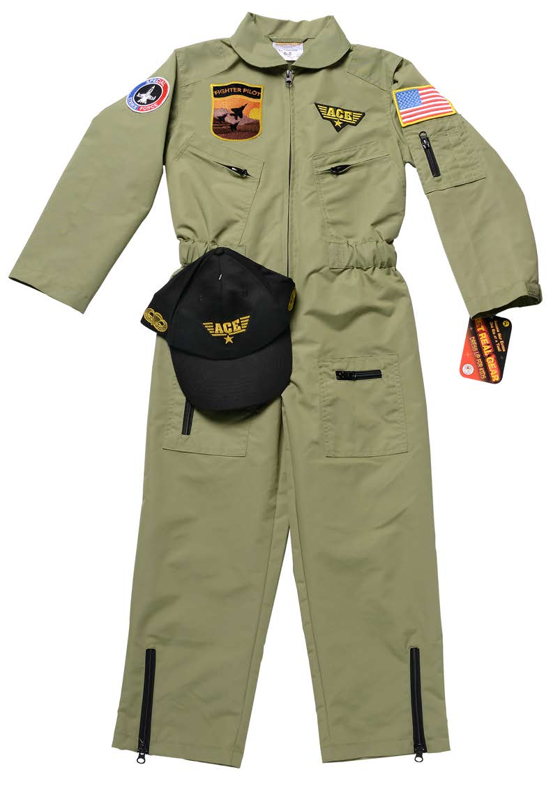 Jr. Fighter Pilot Suit with Embroidered Cap