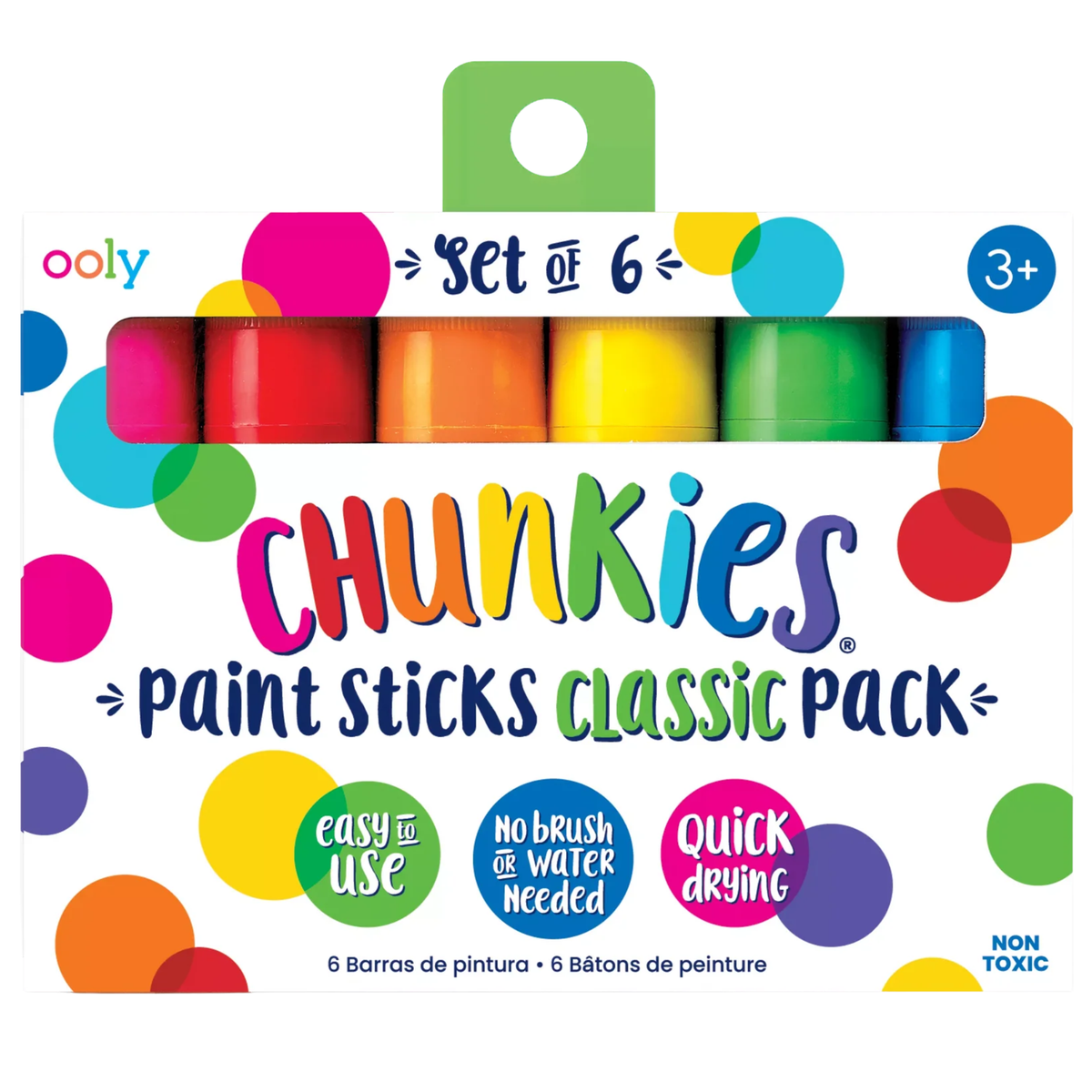 Ooly Chunkies Paint Sticks 6 Pack / Classic