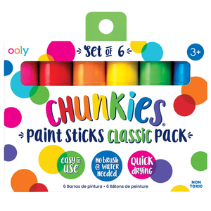 Ooly Chunkies Paint Sticks 6 Pack / Classic