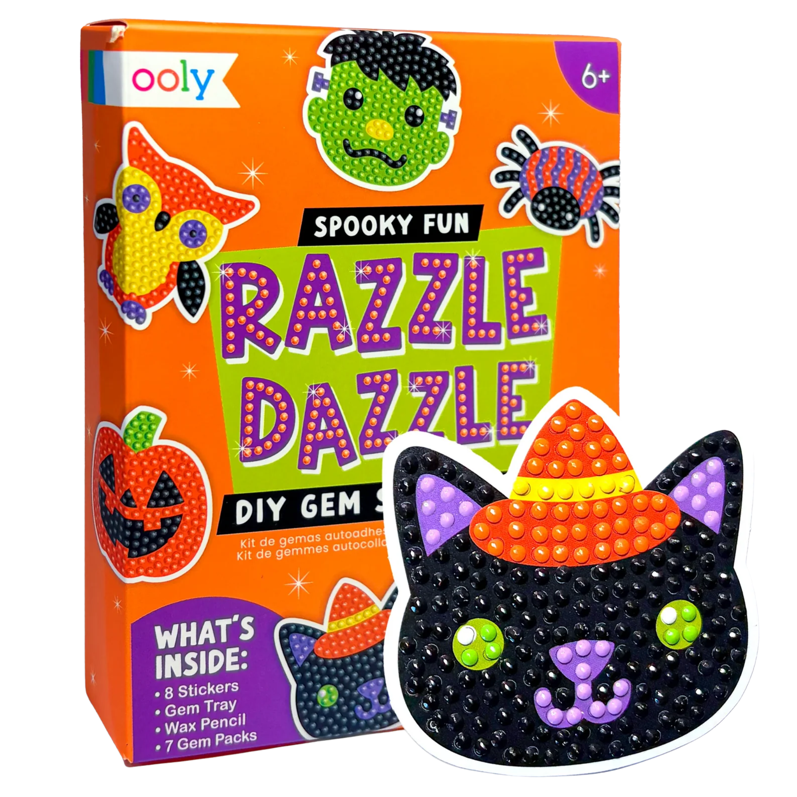 Ooly Mini Razzle Dazzle: DIY Gem Sticker Kit / Spooky Fun