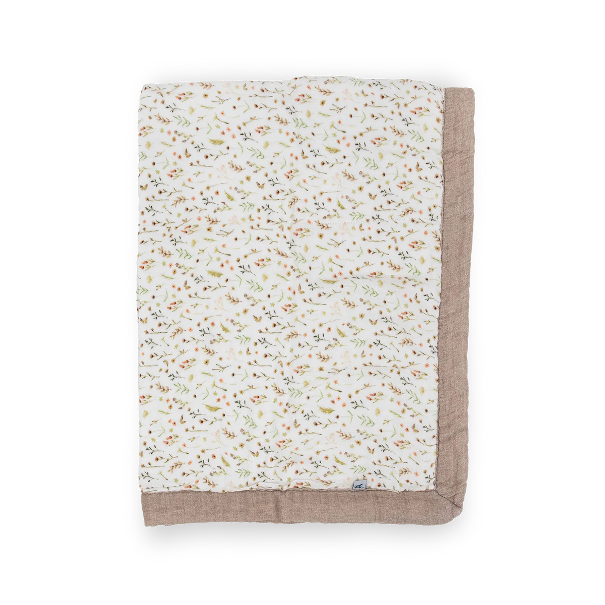 Little Unicorn Organic Cotton Muslin Baby Quilt (30"x40") / Floral Field