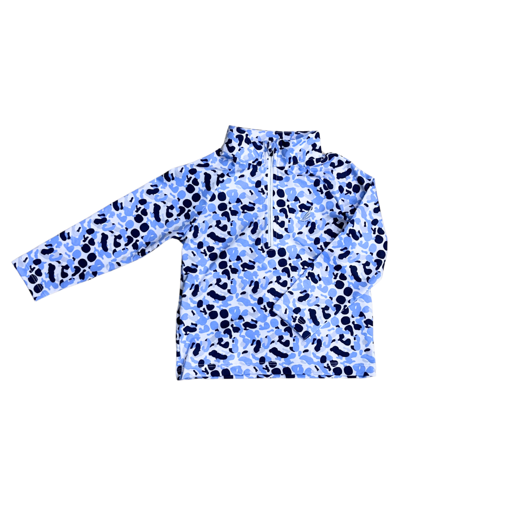 Coolybri Levi Performance 1/4 Zip / Blue Camo