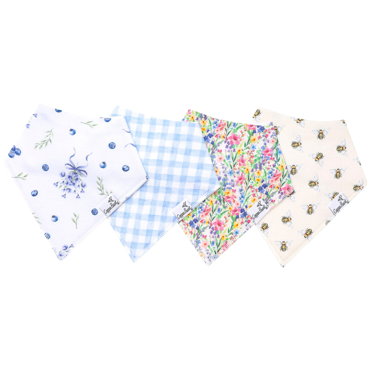 Copper Pearl Bandana Bib 4-Pack / Catherine