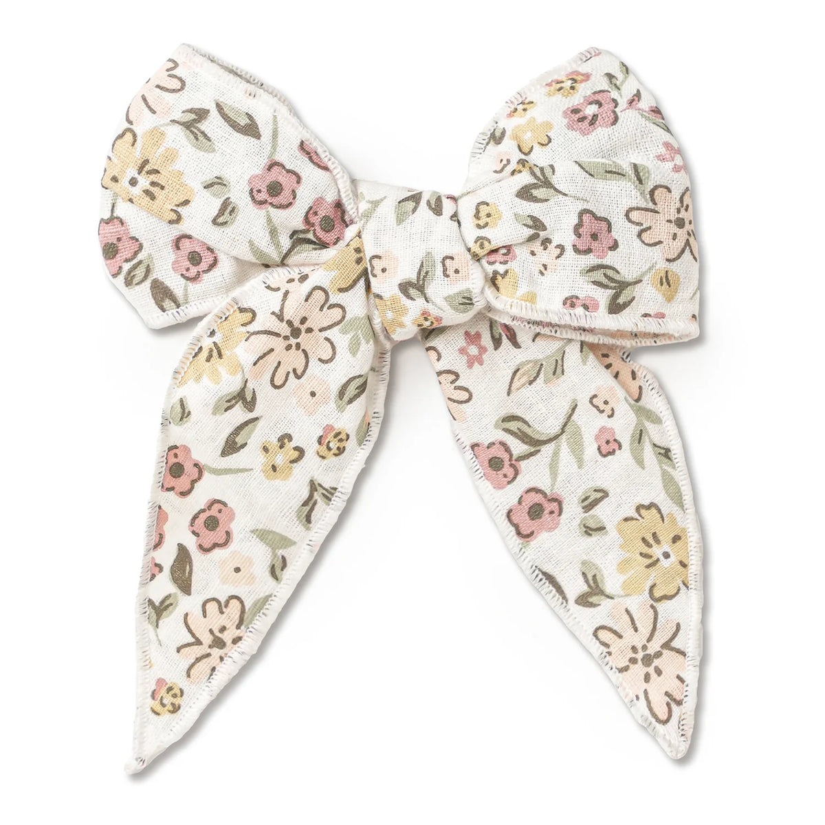 Organic Hair Bow Clip