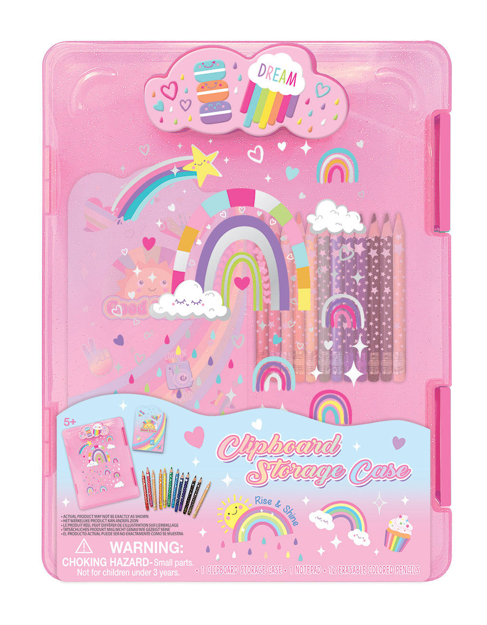 Rainbow Clipboard Storage with Notepad Kit