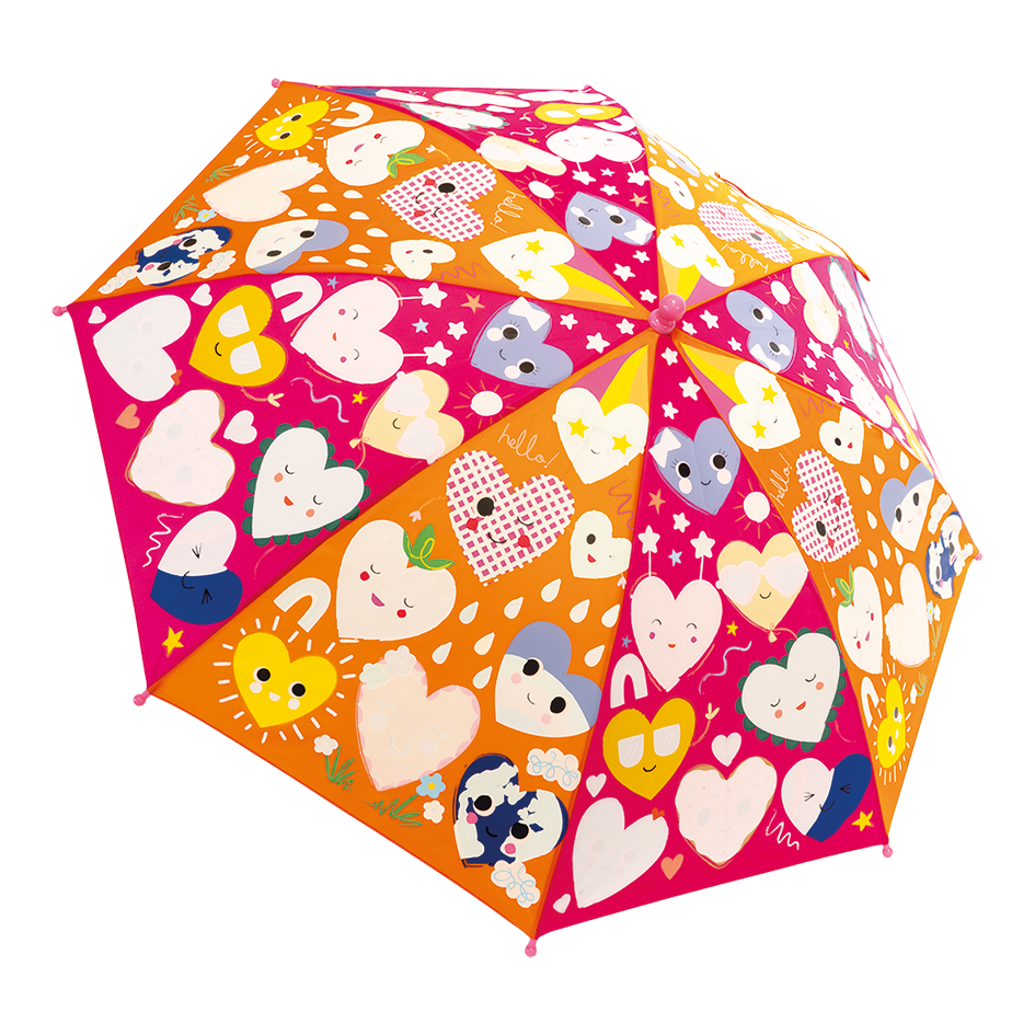 Floss & Rock Color Changing Umbrella / Hearts