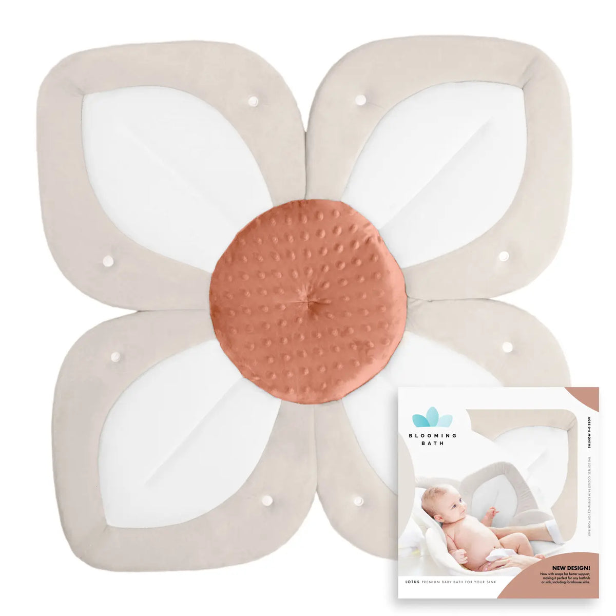 Blooming Bath Lotus Baby Bath Seat with Snaps