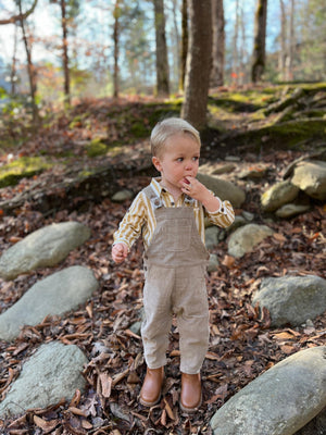 Me & Henry Harrison Cord Overalls / Tan