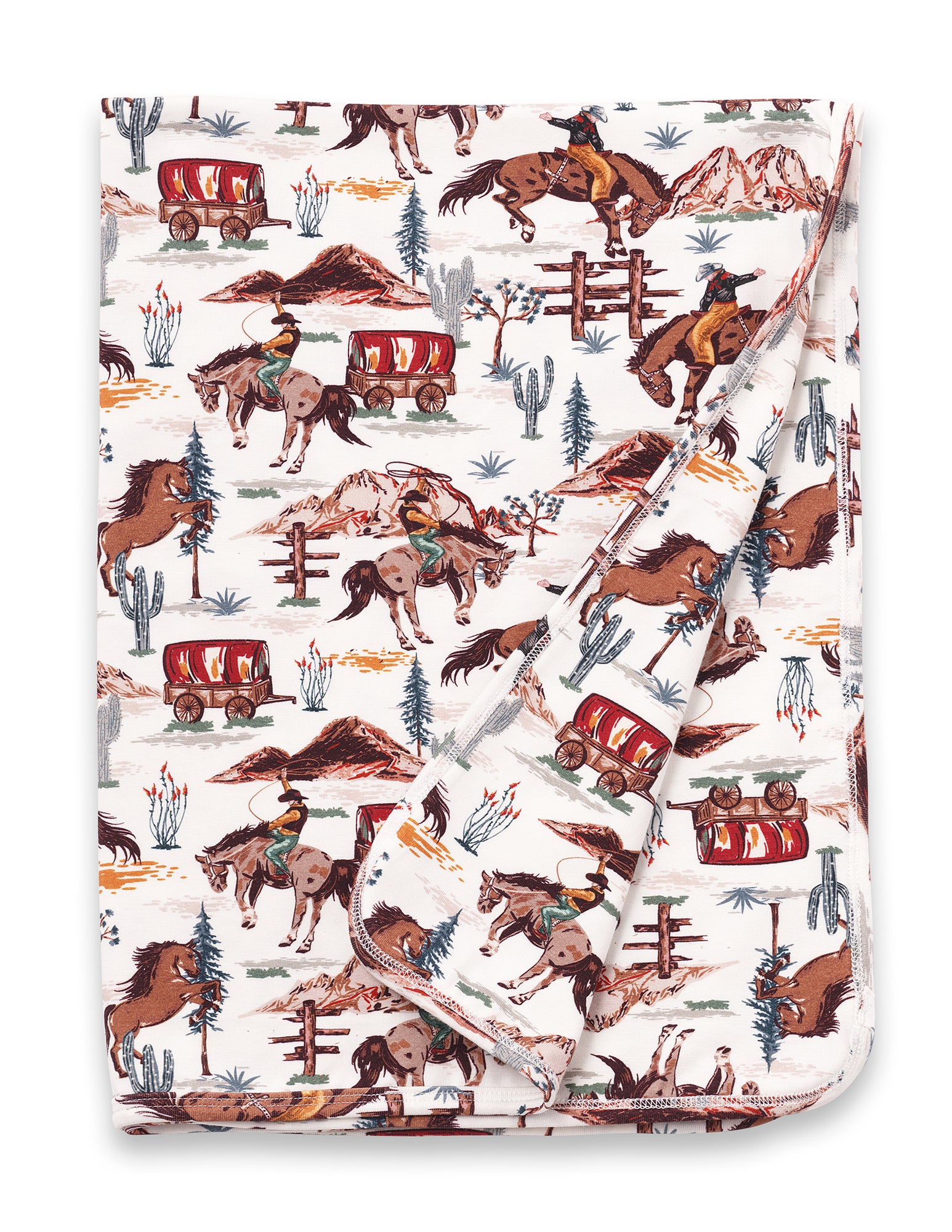 Western Spirit Bamboo Stroller Blanket (30"x22")