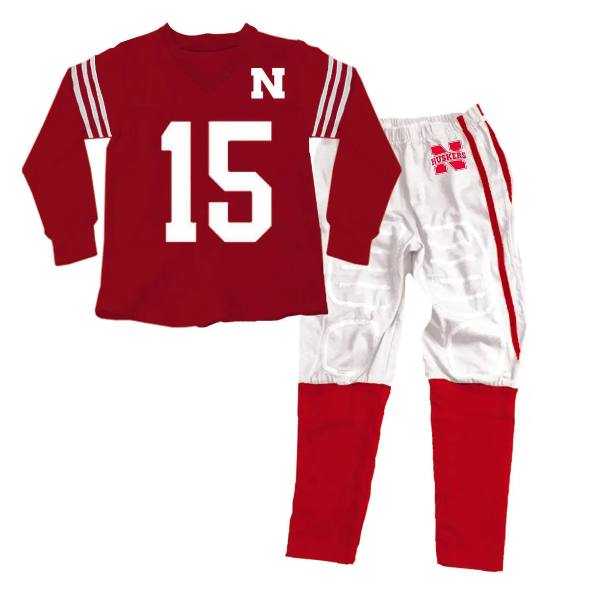 Nebraska Husker Long-Sleeve Uniform Pajama Set
