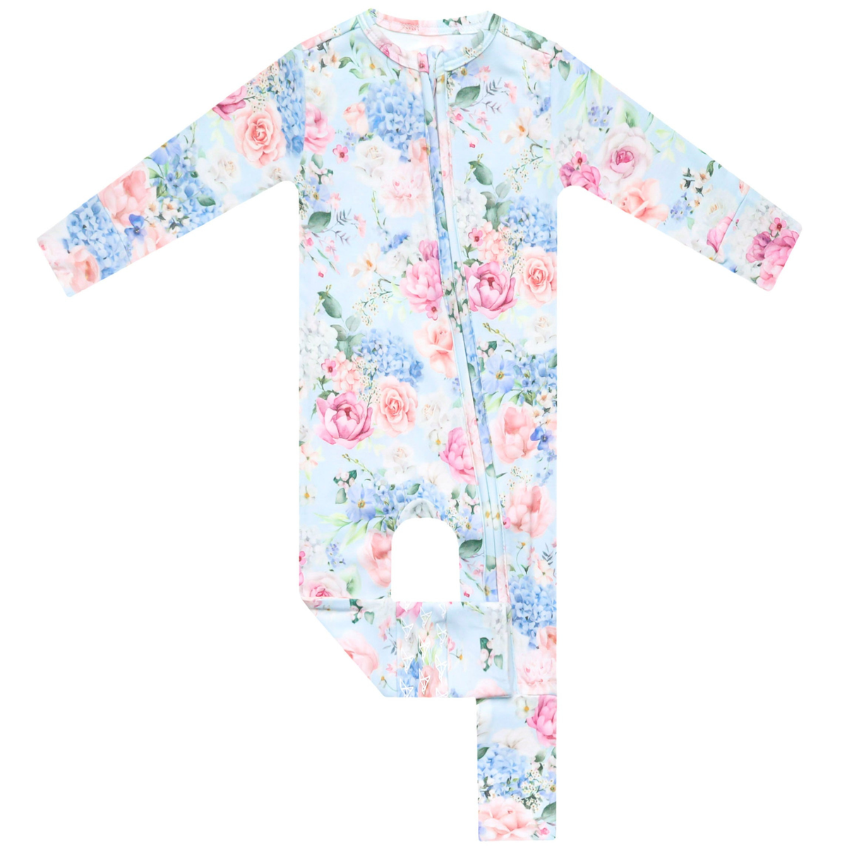 Copper Pearl Convertible Zip-Up Footie / Genevieve