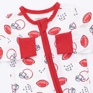Touchdown Time 2 Way Zipper Convertible Romper