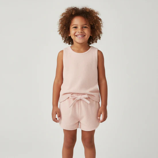 Organic Tank & Short Set / Blush
