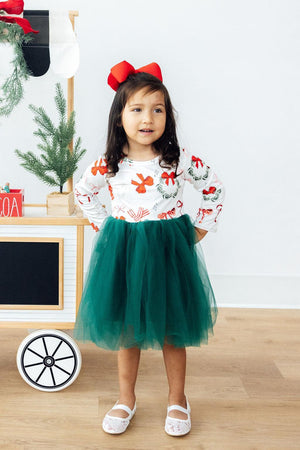 Christmas Cutie Bows Tutu Dress