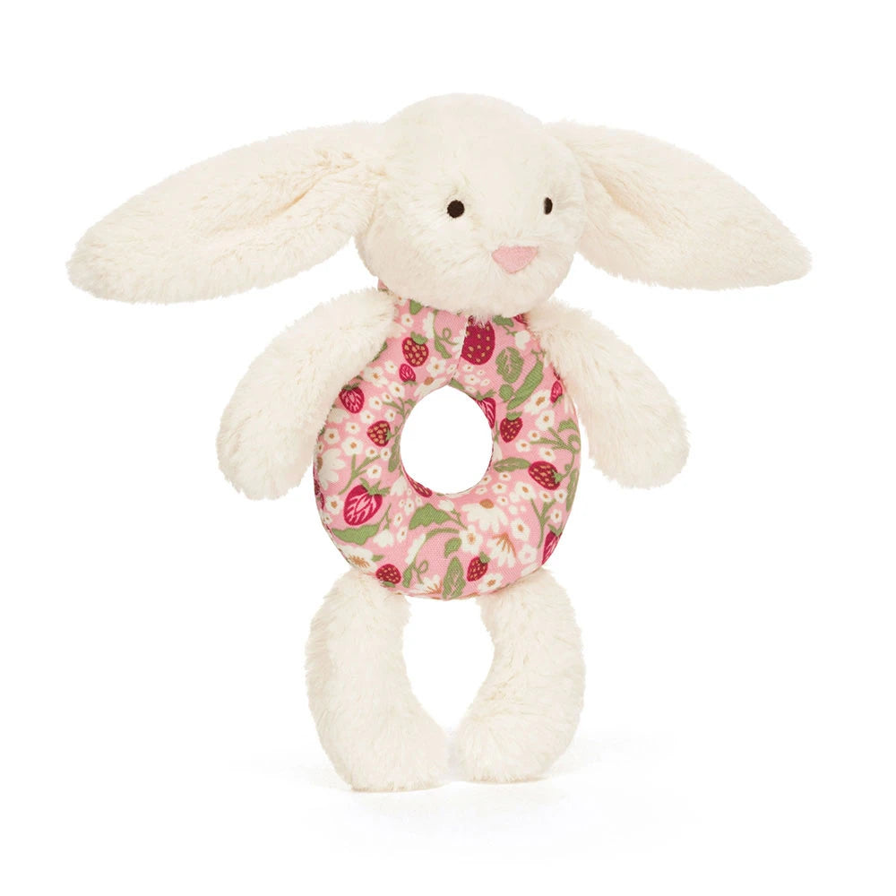 Jellycat Blossom Cream Bunny 'Berry' Rattle
