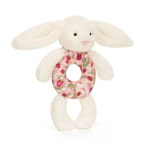 Jellycat Blossom Cream Bunny 'Berry' Rattle