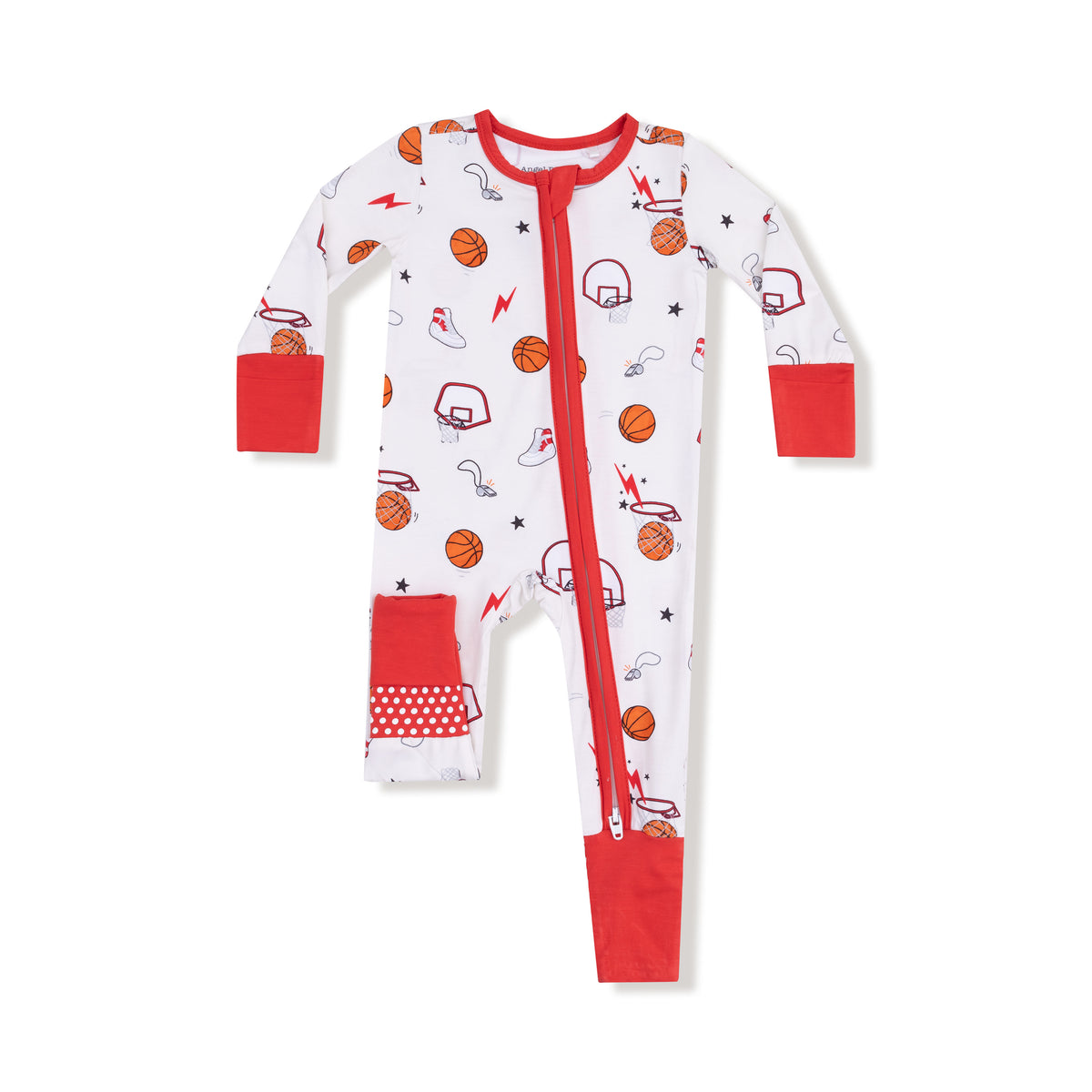 Basketball 2 Way Zipper Convertible Romper