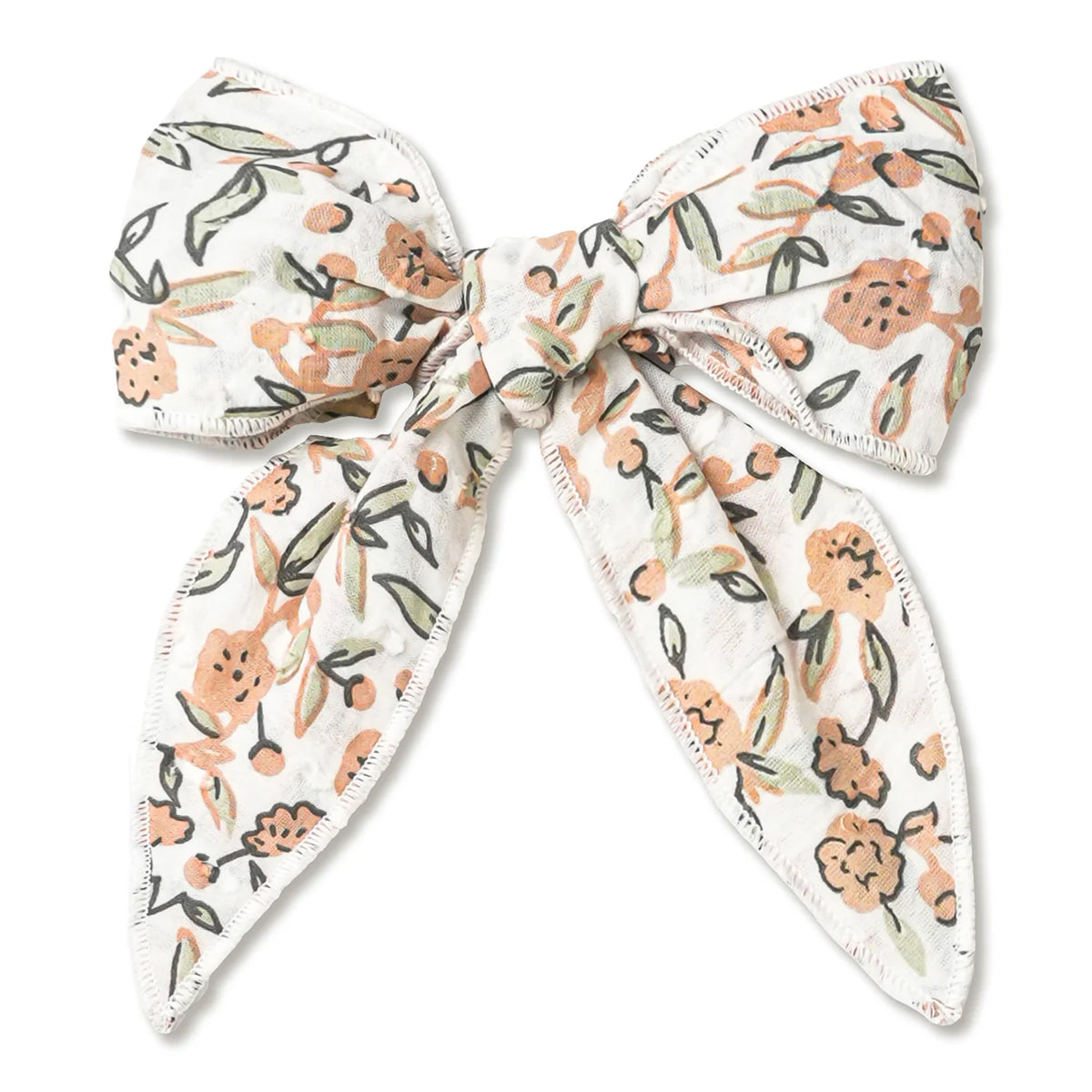 Organic Hair Bow Clip