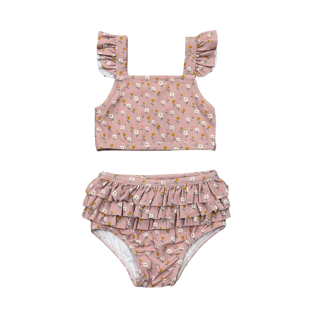 Babysprouts Two Piece Ruffle Swim Suit / Mini Daisy