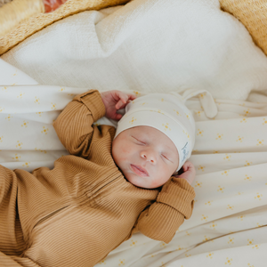 Copper Pearl Knit Swaddle Blanket / Santa Fe