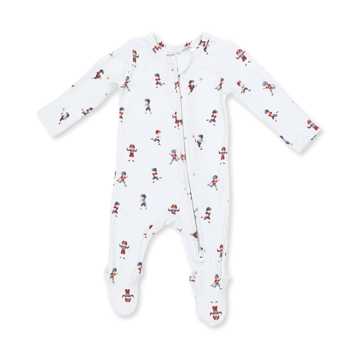 Tiny Footballers 2 Way Zipper Footie