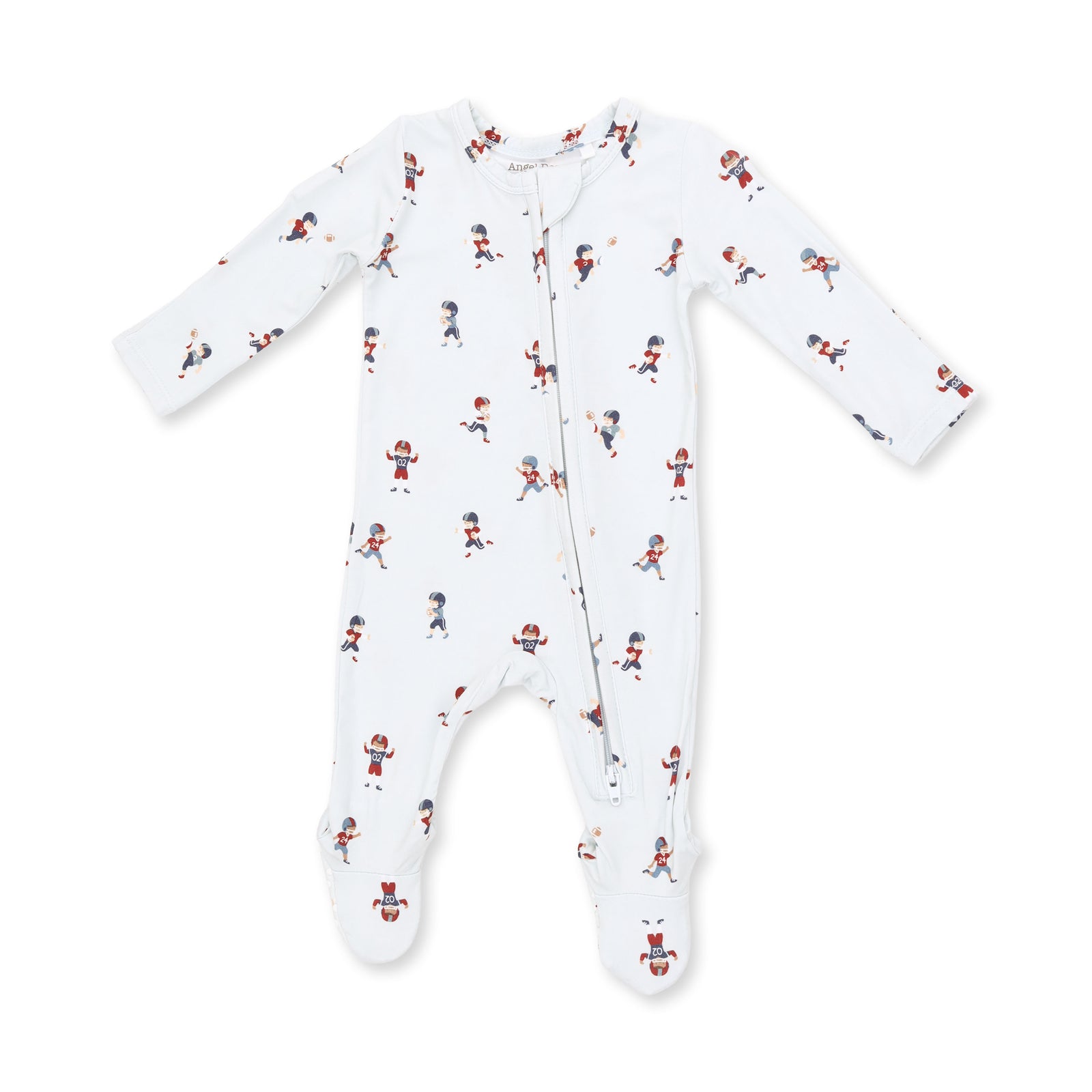 Tiny Footballers 2 Way Zipper Footie