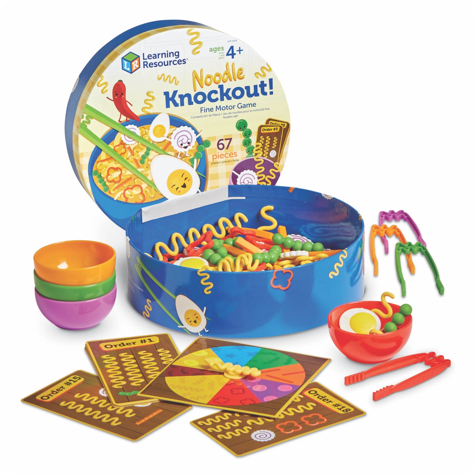 Noodle Knockout Fine Motor Game