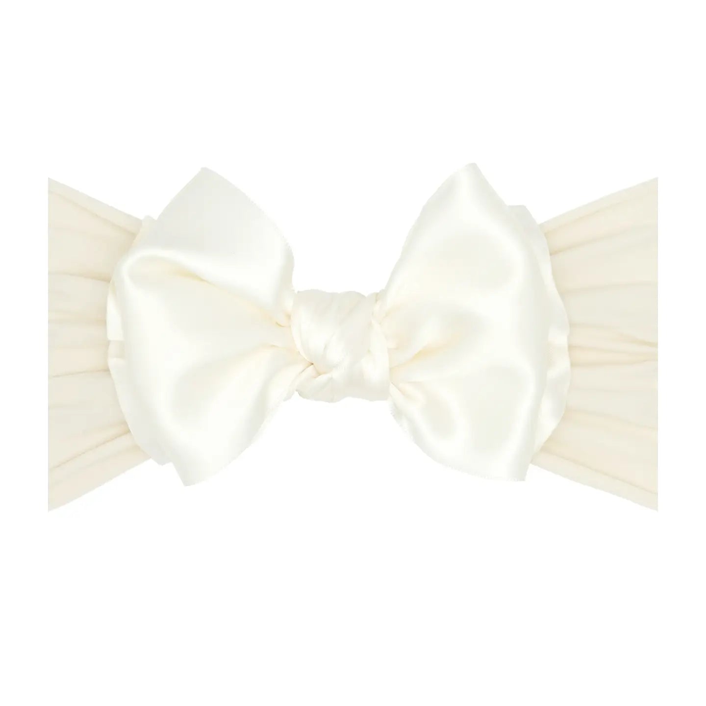 Baby Bling Satin FAB-BOW-LOUS Headband / Ivory