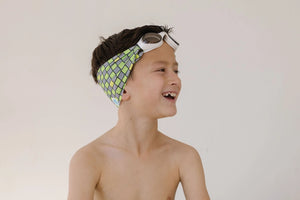 Splash Swim Goggles / Neon Checker