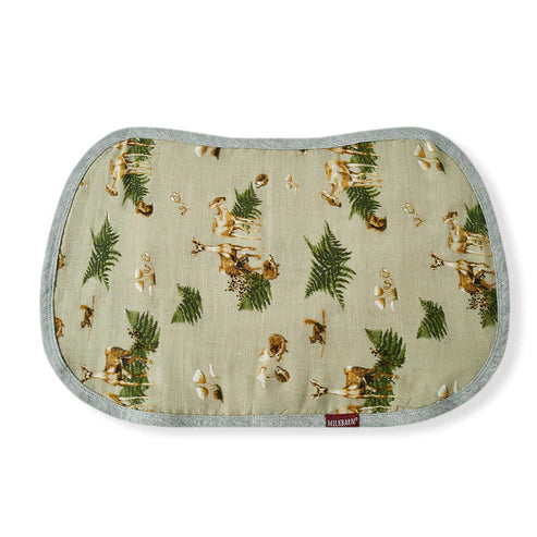 Milkbarn Contour Four Layer Burp Cloth / Forest Party