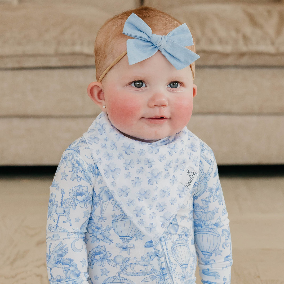 Copper Pearl Bandana Bib 4-Pack / Vintage Carnival