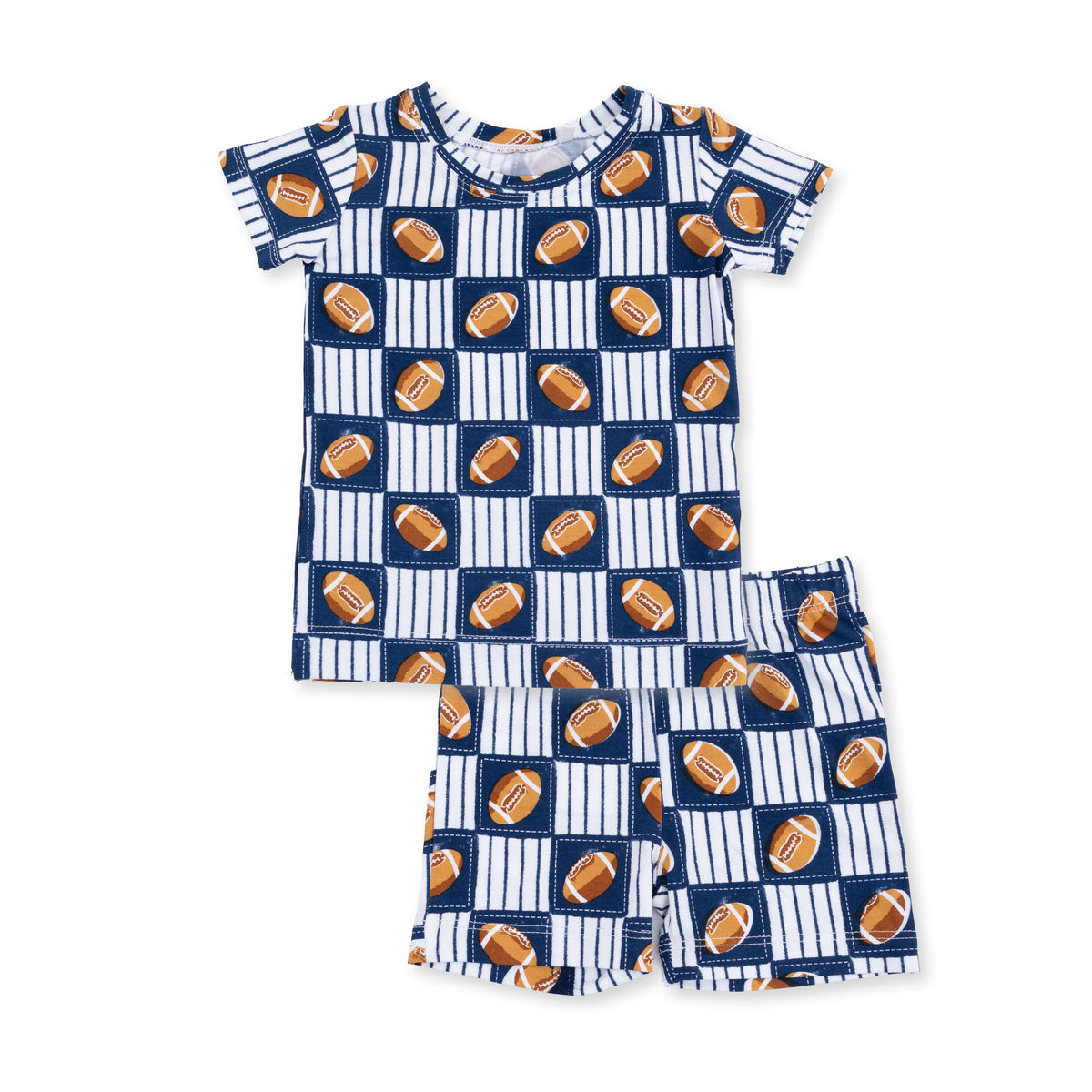 Football Patchwork Shorts Loungewear Set