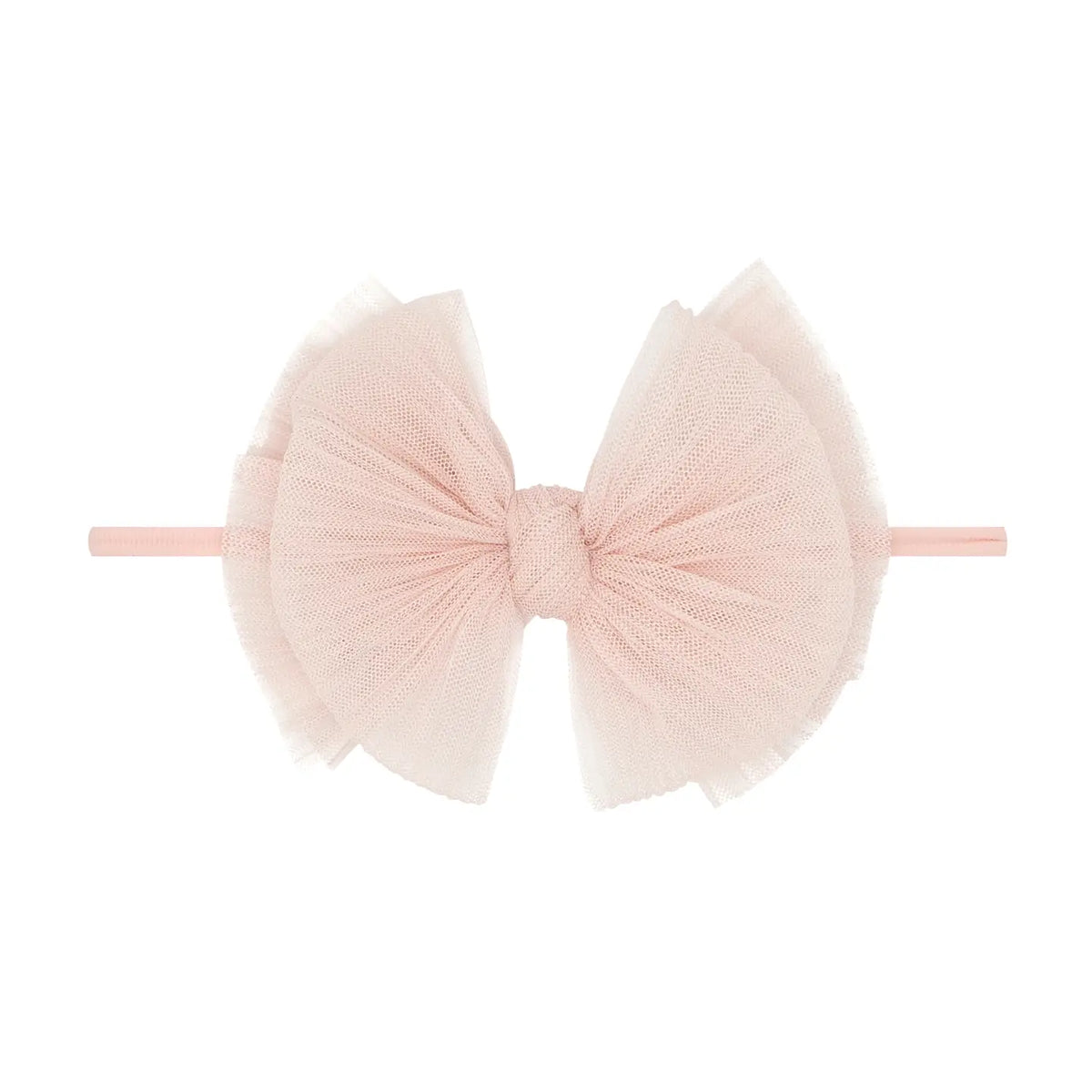 Tulle FAB Skinny Headband / Pleated Rose Quartz