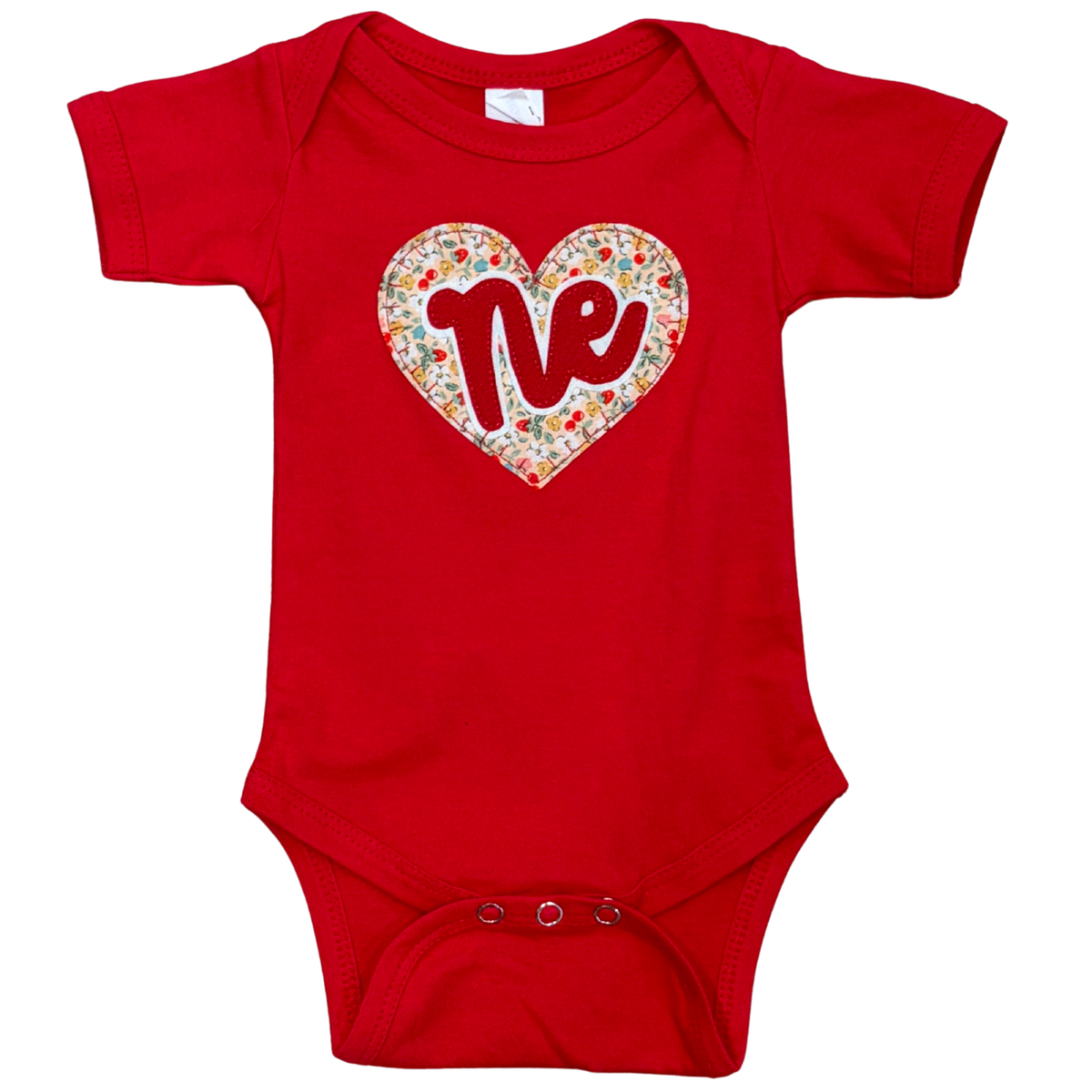 Fruit Garden Script 'Ne' Red Onesie
