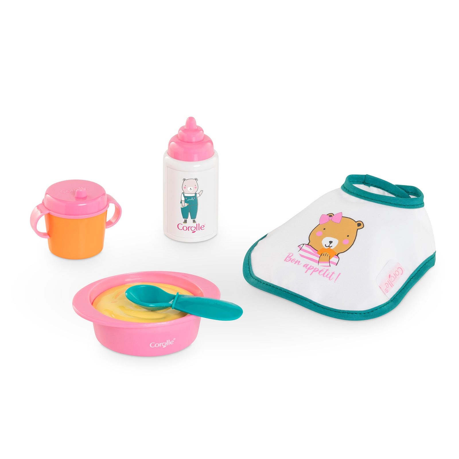 Corolle Small Mealtime Set / Pink